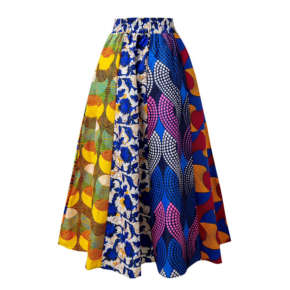 African Skirt Mix Ankara Onesize For Women