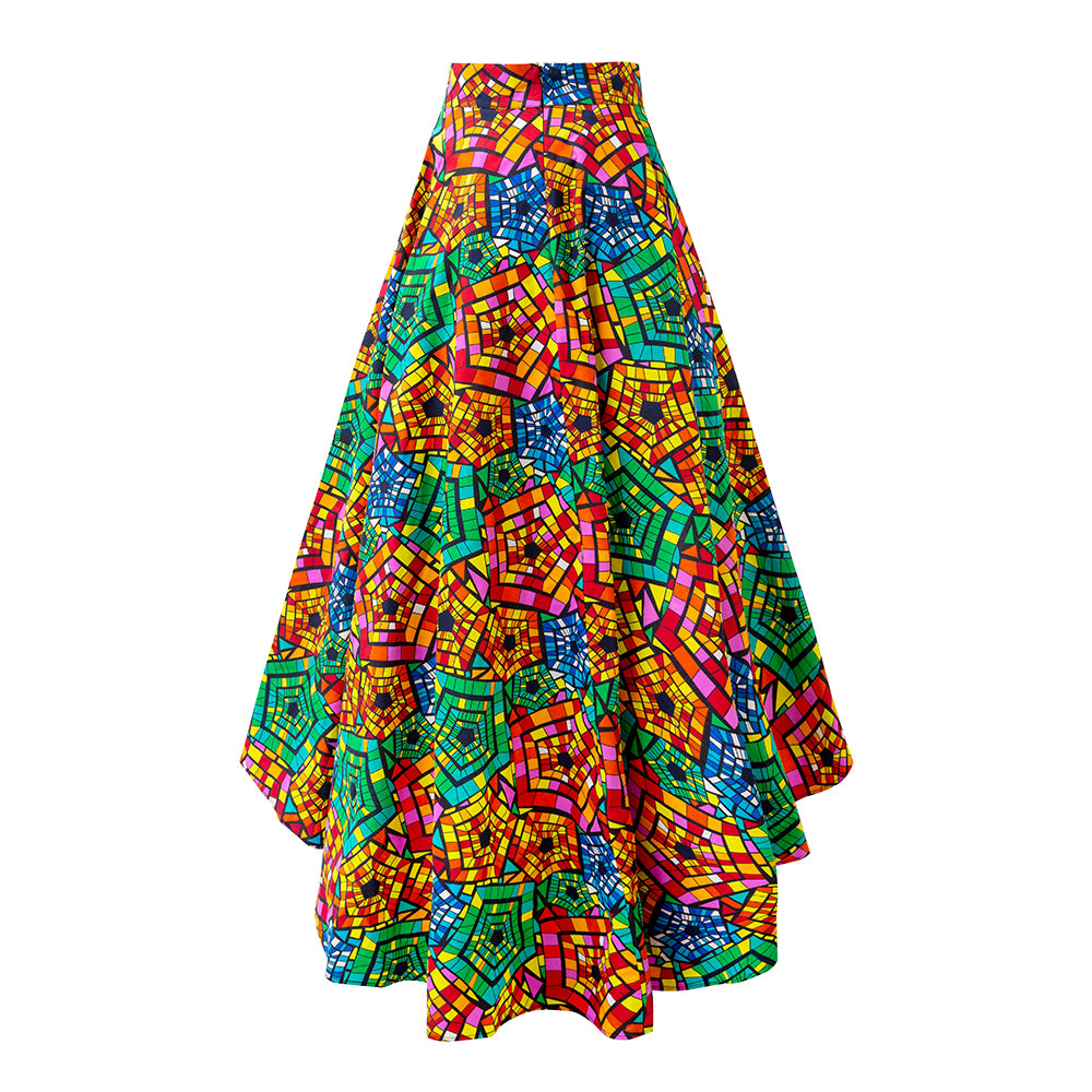 African Ankara Print Skirt For Women