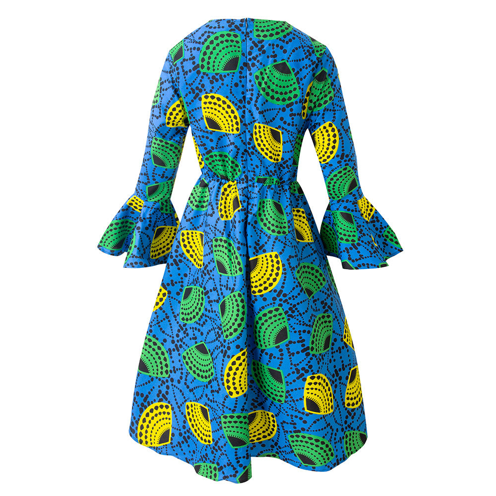 African Dresses Long Sleeves Ankara Dress For Women