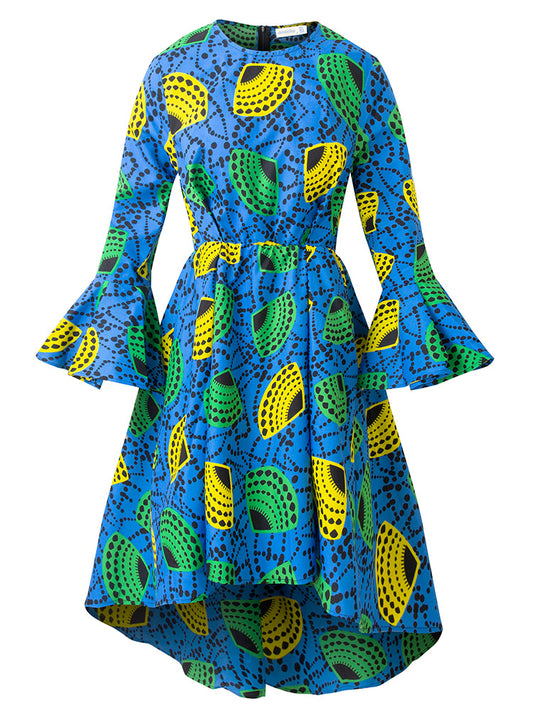 African Dresses Long Sleeves Ankara Dress For Women