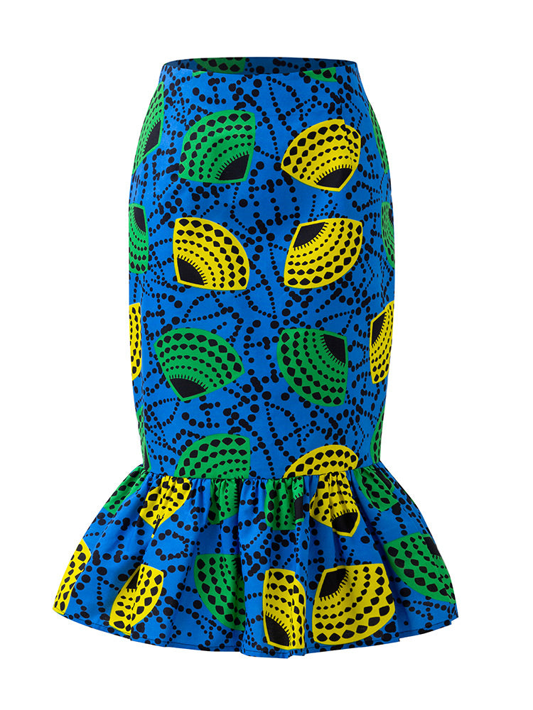 African Print Sexy Mini Skirt For Party