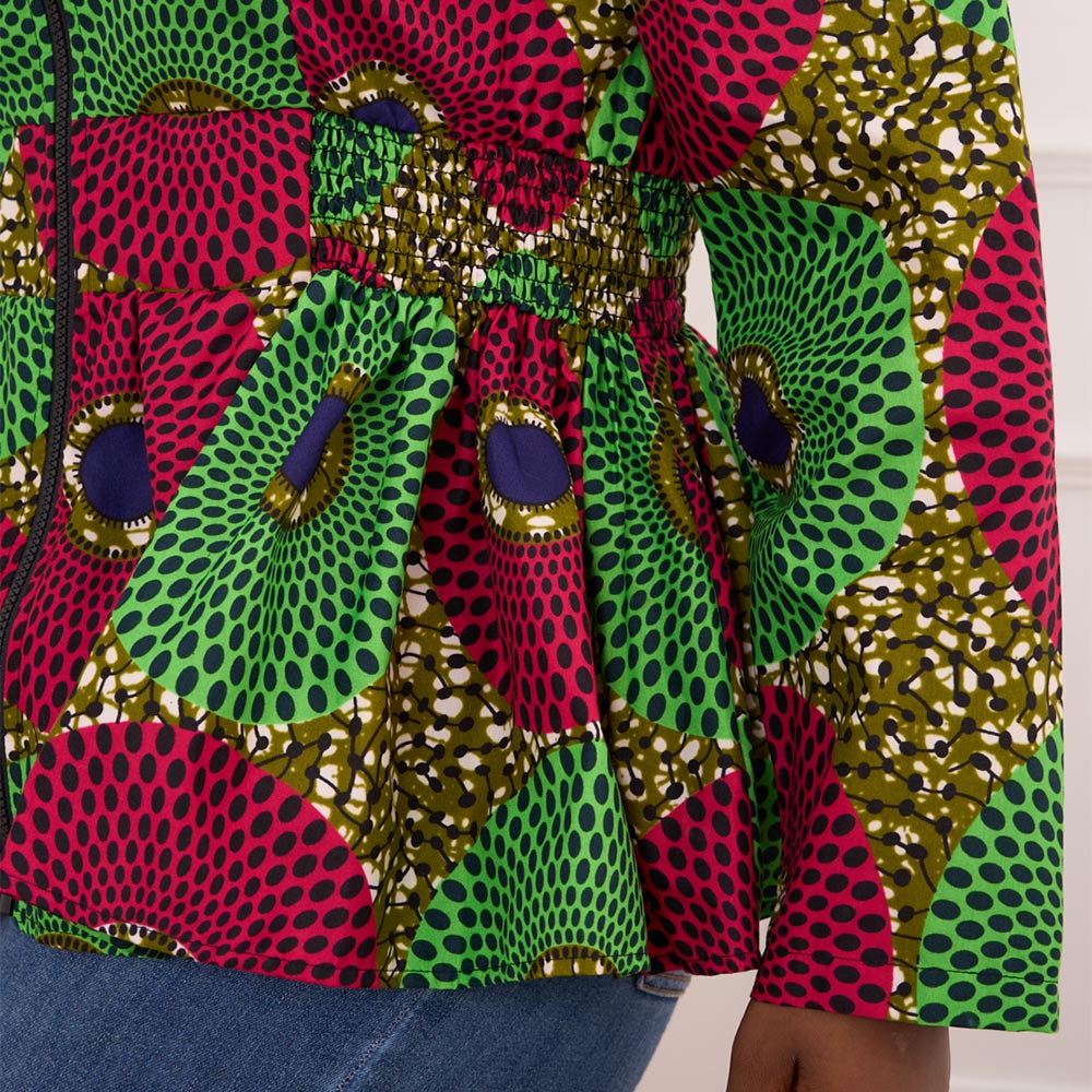 African Long Sleeves Ankara Jacket For Women