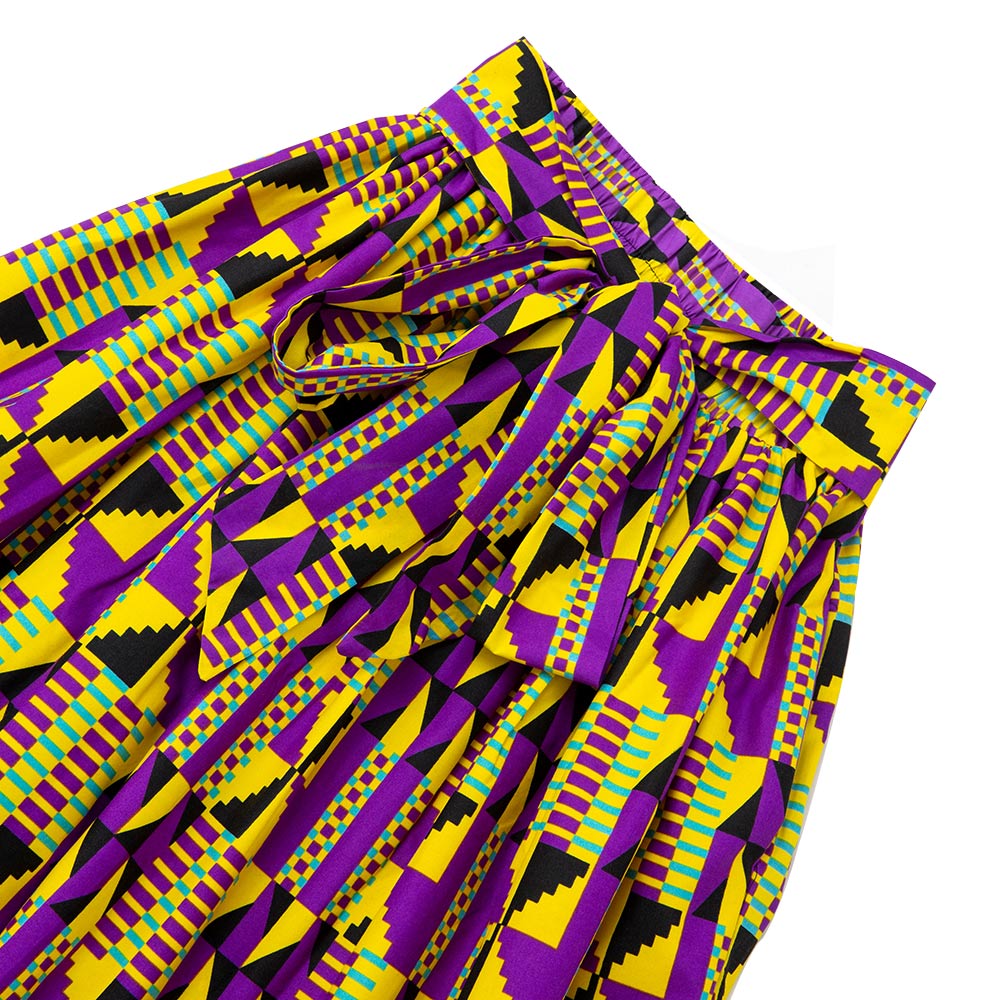 African Ankara Wax Print Onesize Maxi Skirt