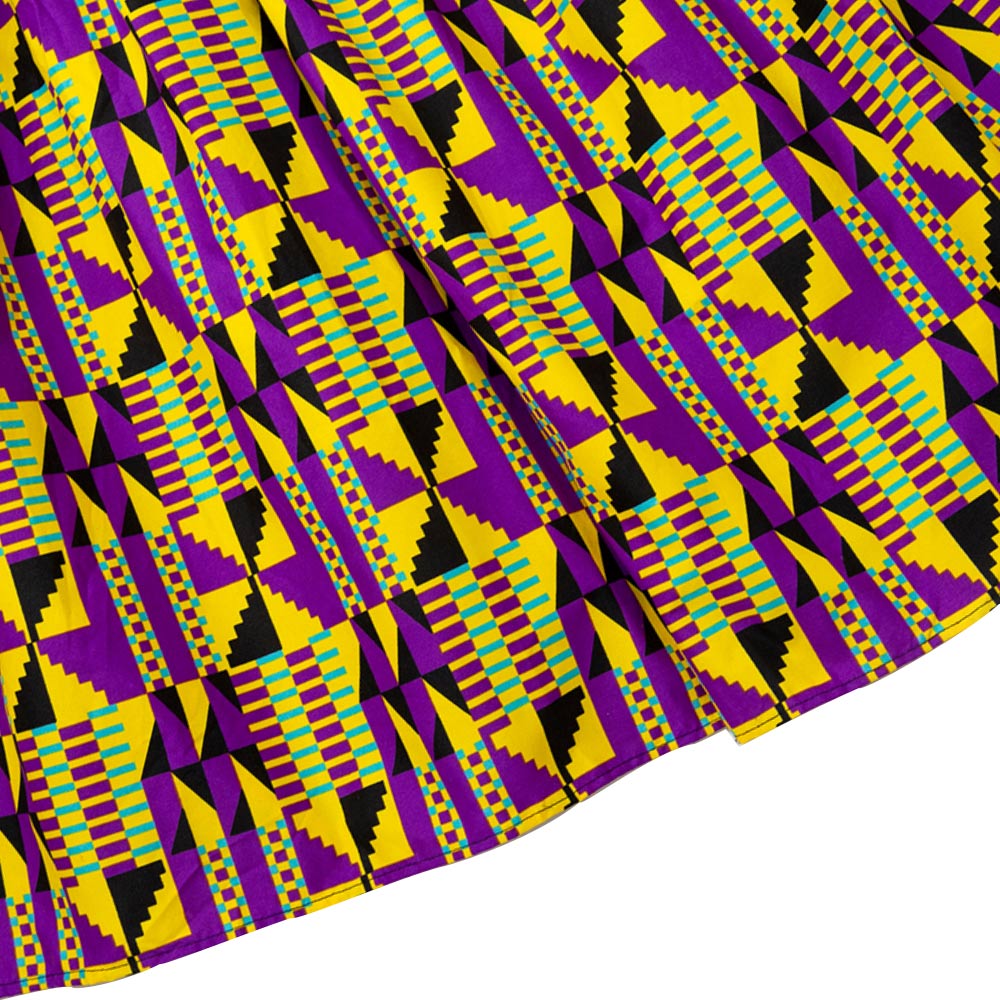 African Ankara Wax Print Onesize Maxi Skirt