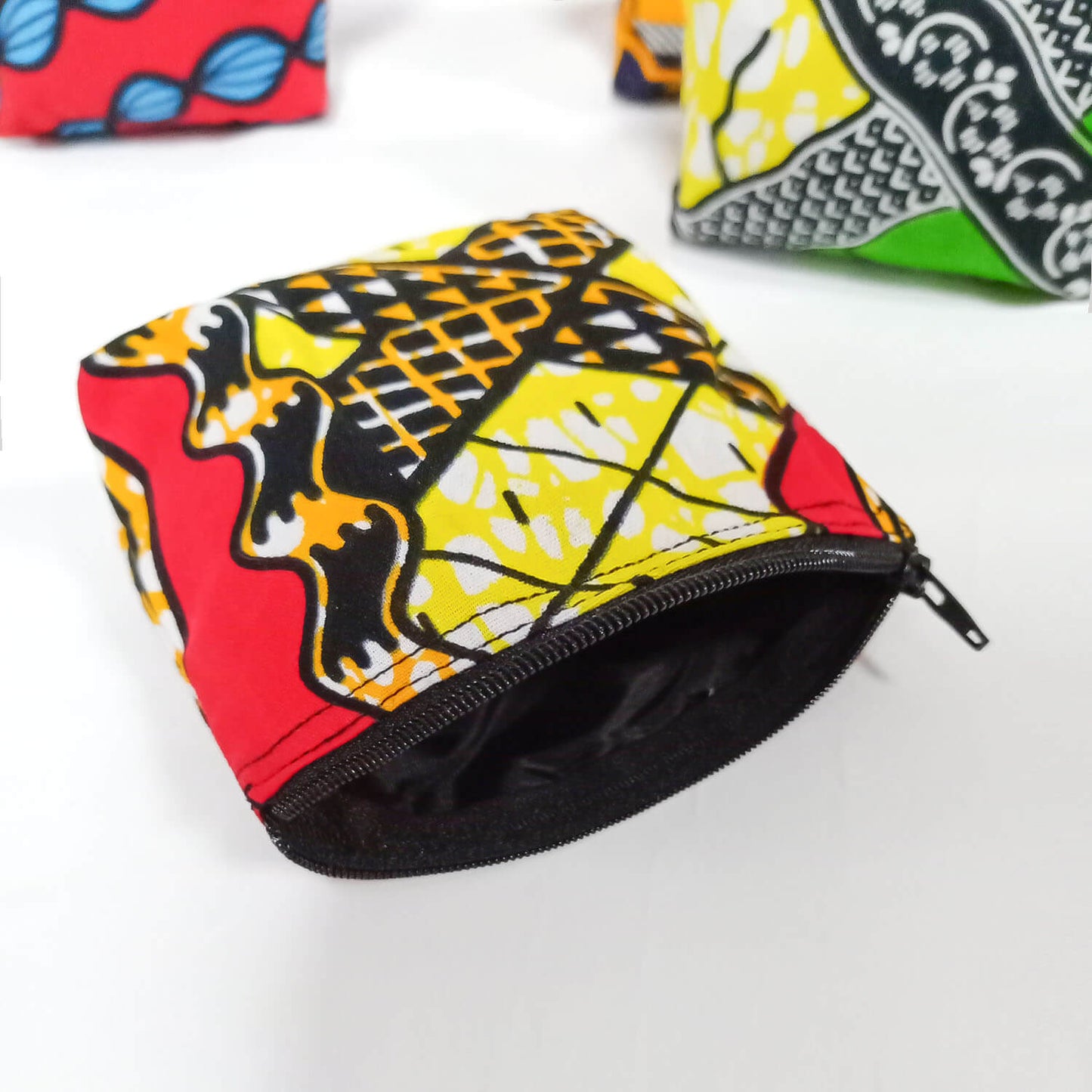 African Coin Bag Ankara Wax Handmade