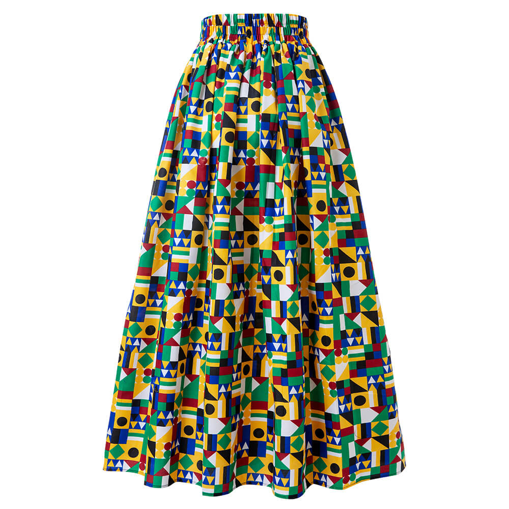 African Ankara Wax Print Skirt