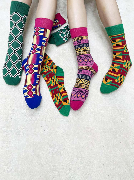 African Socks Ankara Print Unisex