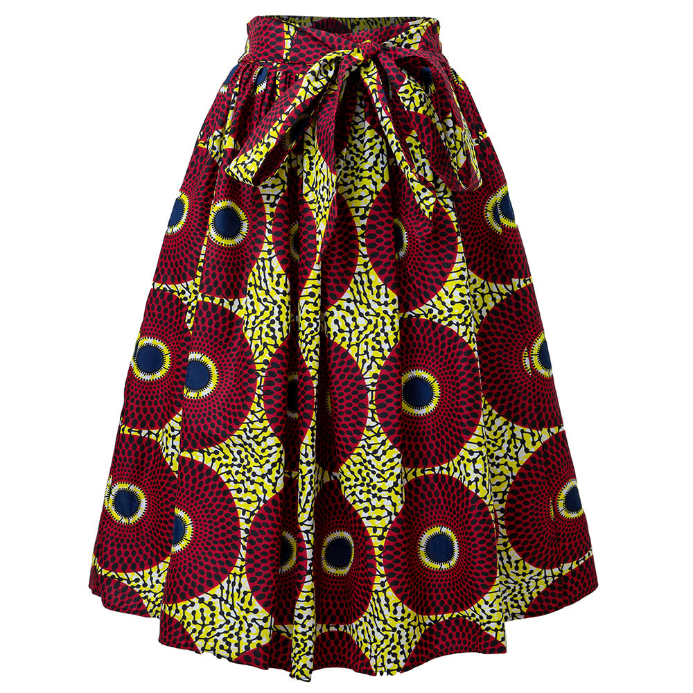 African Skirt Ankara Wax Print For Women