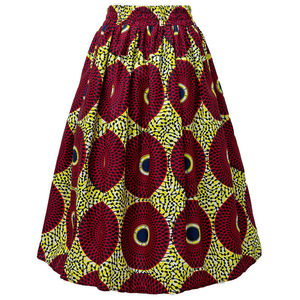 African Skirt Ankara Wax Print For Women