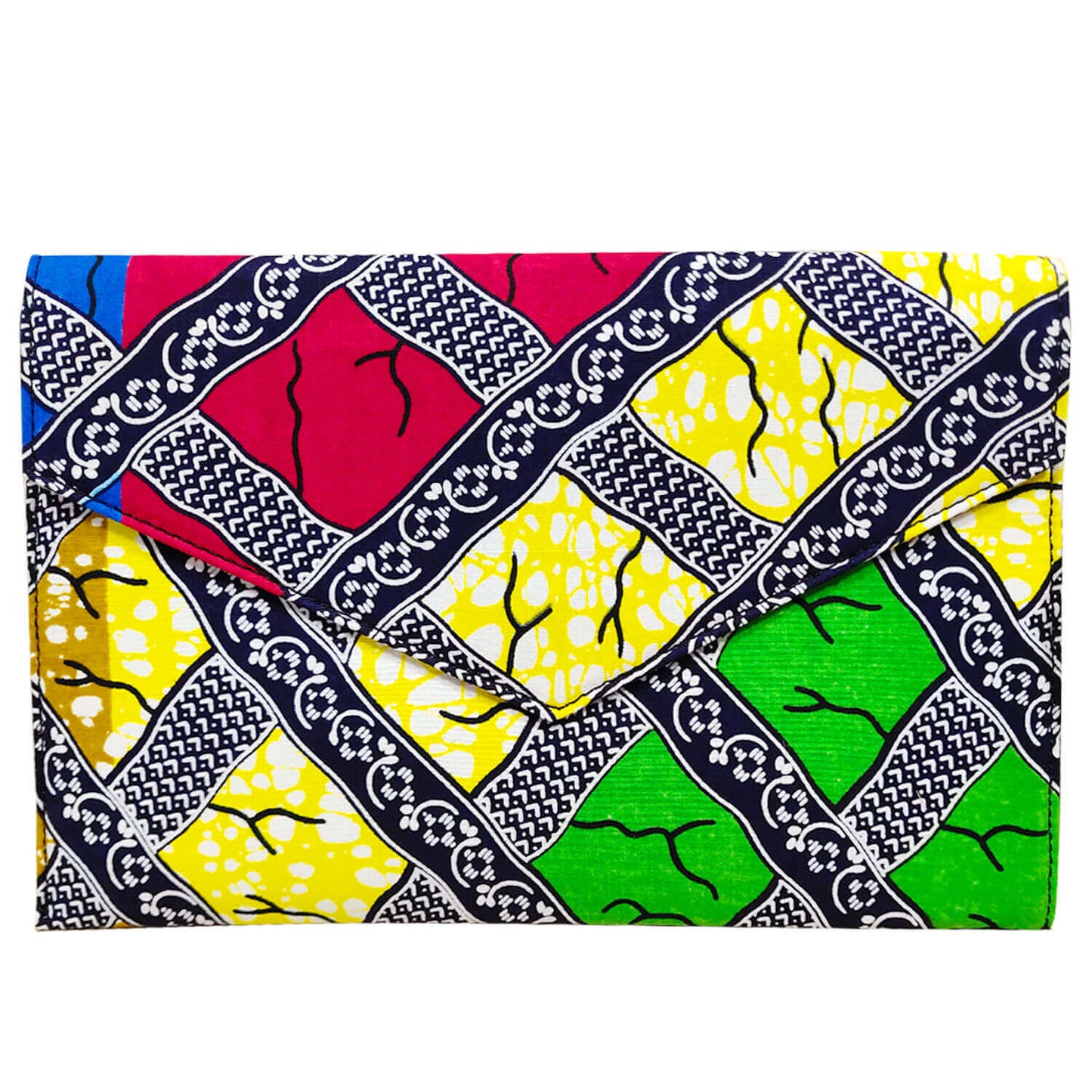 African Print Clutch Bag