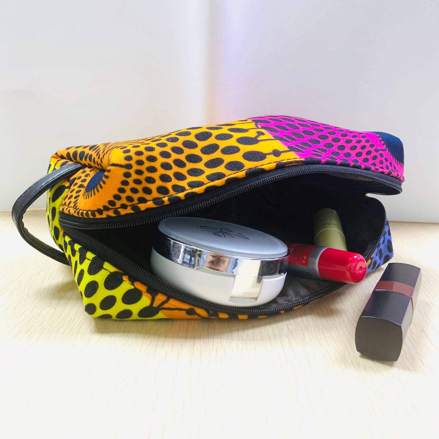 African Print Cosmetic Bag