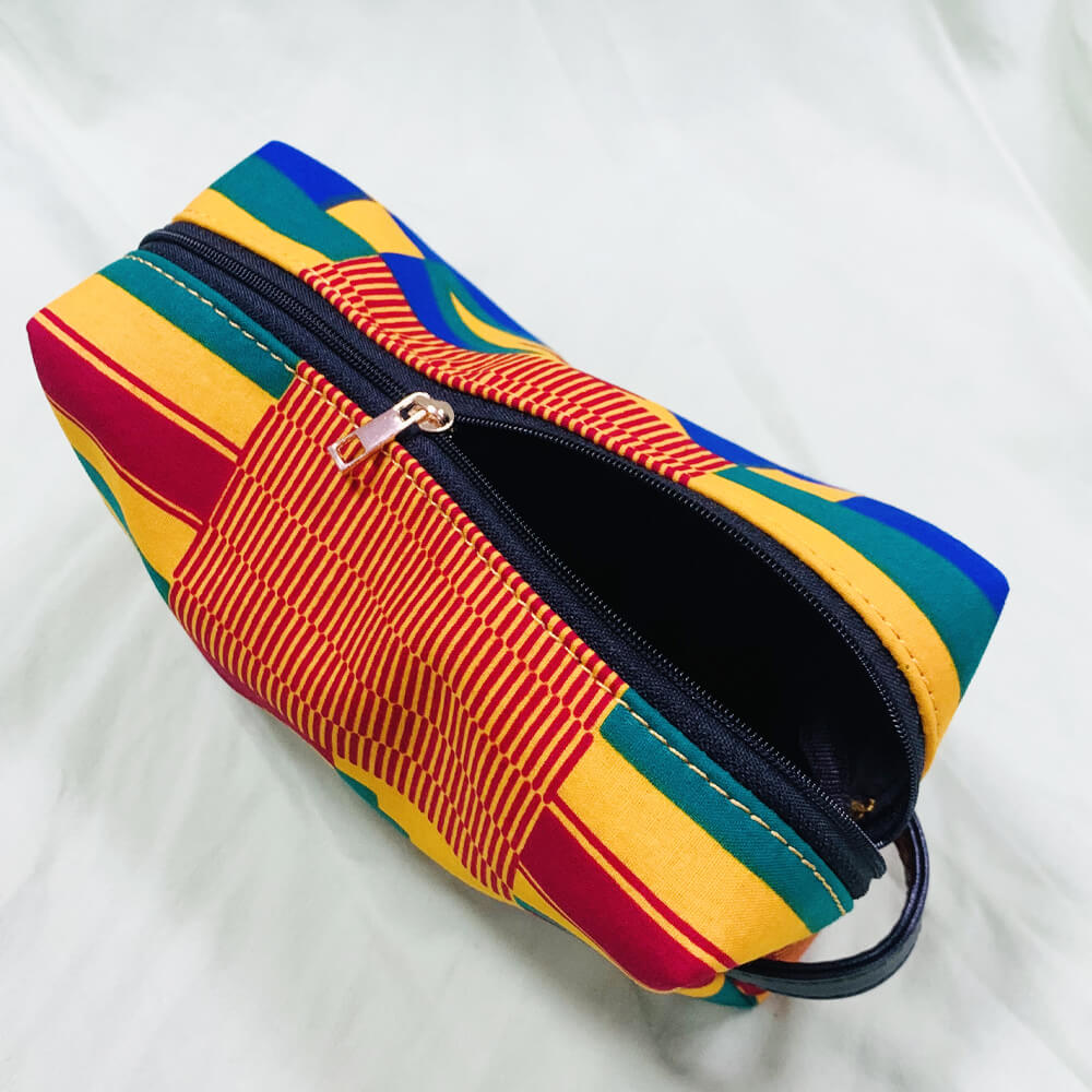 African Print Cosmetic Bag