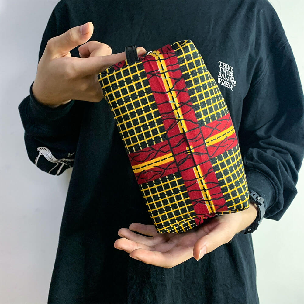 African Print Cosmetic Bag