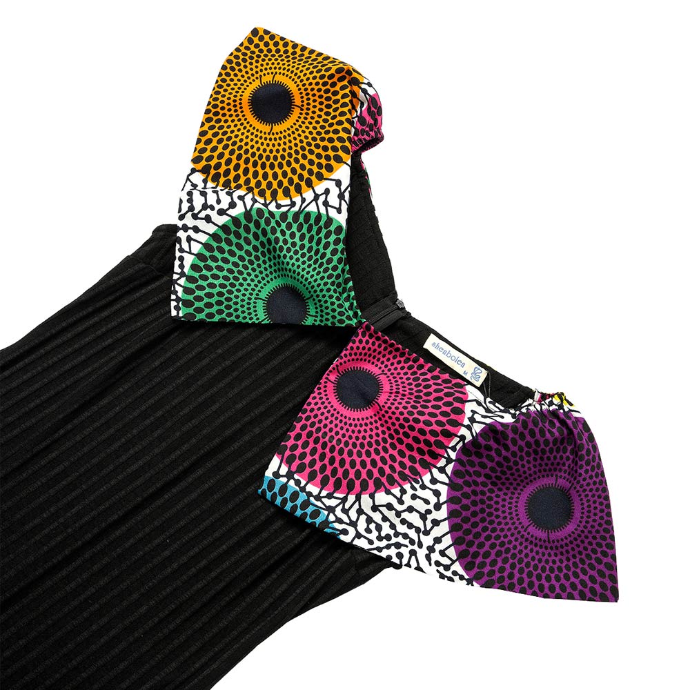 African Ankara Print midi dress