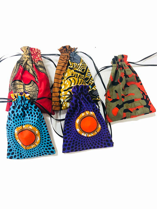 African Print Dust Bag