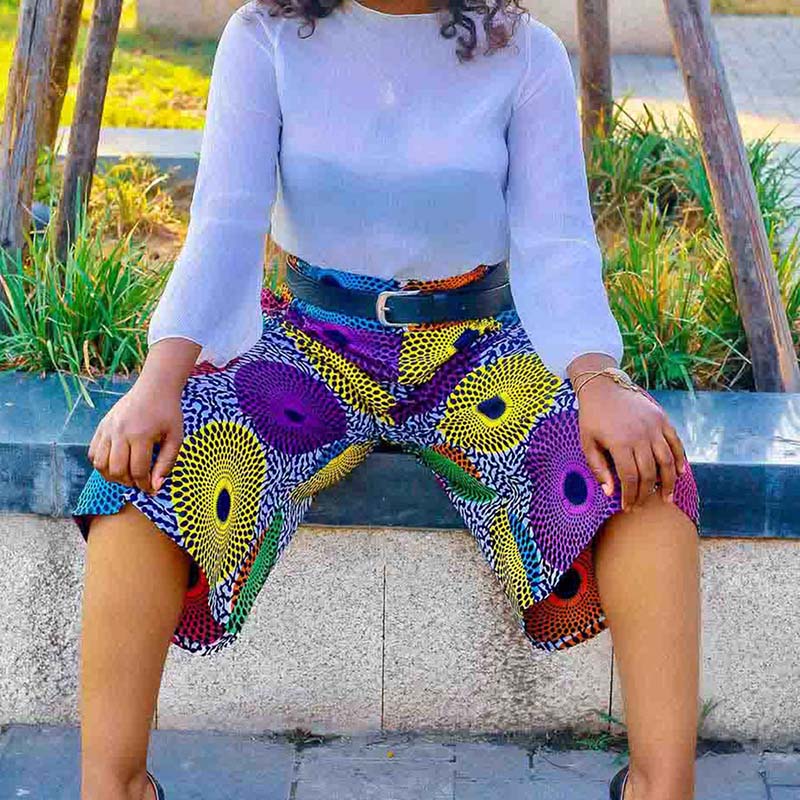 African Short Ankara Print Style